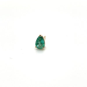 Emerald Pear Cut Stud