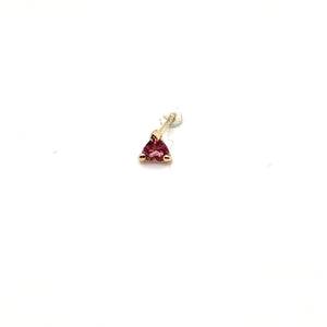 Mini Pink Tourmaline Stud Earring