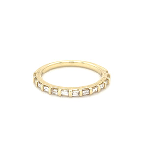 Diamond Baguette Half Eternity Ring