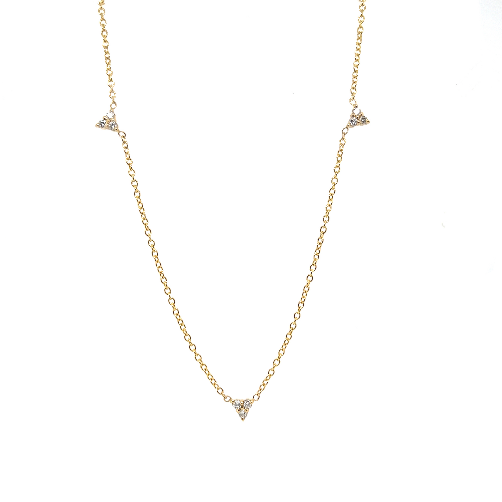 Diamond Trillium Necklace