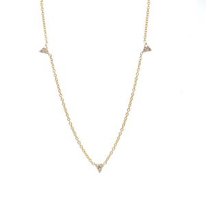 Diamond Trillium Necklace
