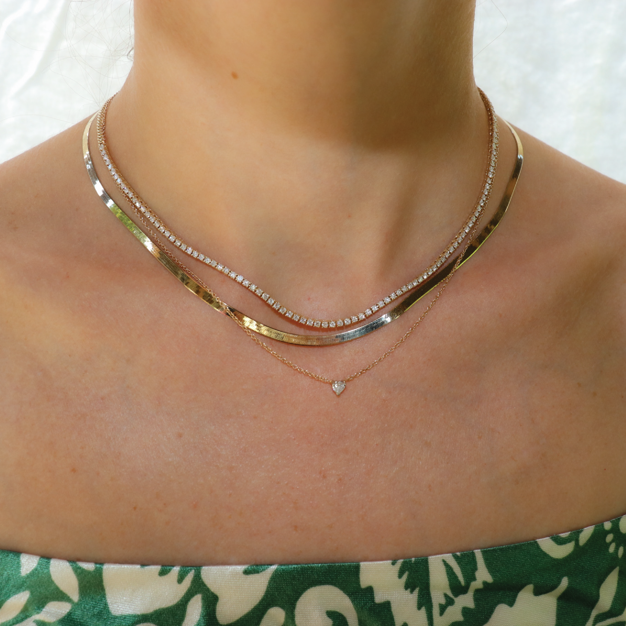 3.3ct Dainty Diamond Tennis Necklace