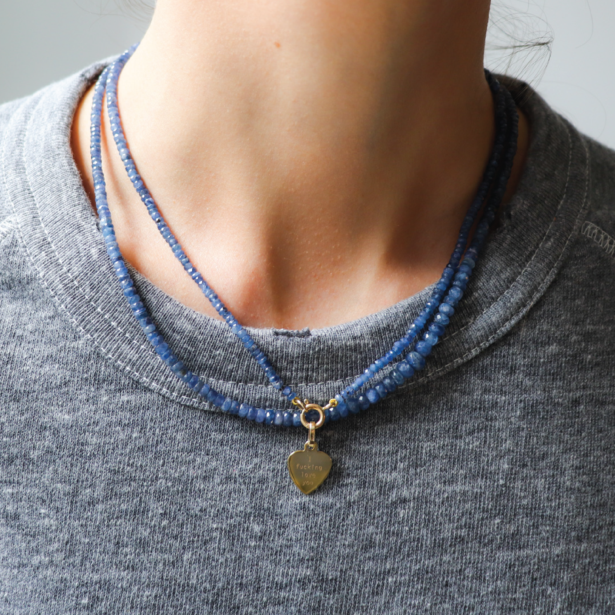 Blue Sapphire Strand Necklace