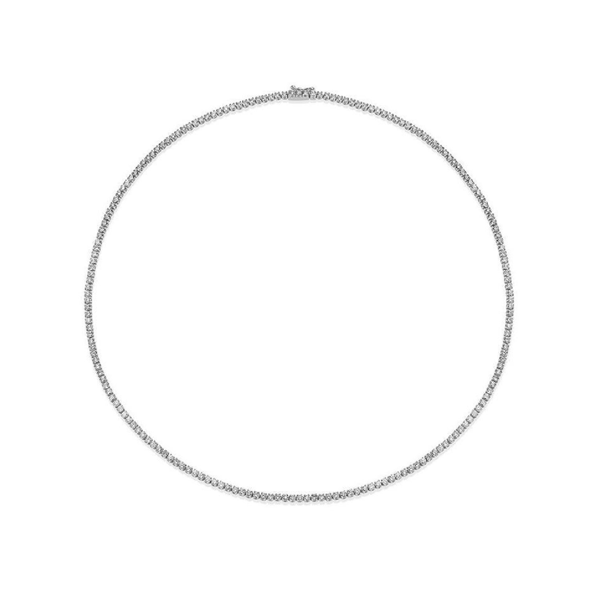 4.4 ct Petite Diamond Tennis Necklace