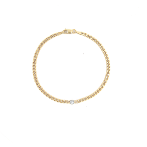 Round Diamond Bezel Bracelet