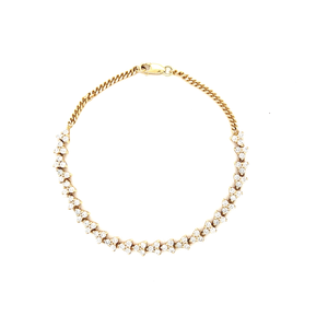 Half Diamond Trillium Bracelet