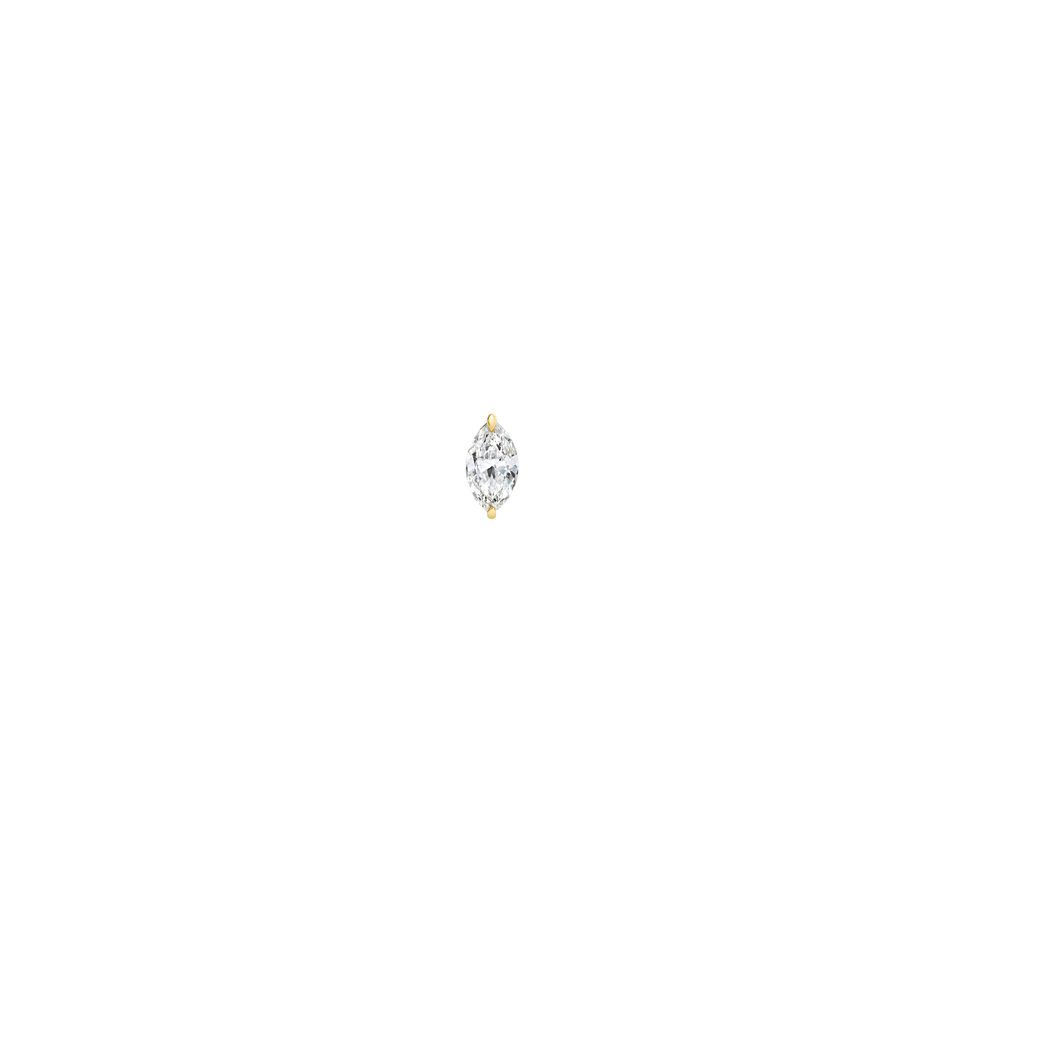 Marquise Mini Diamond Stud