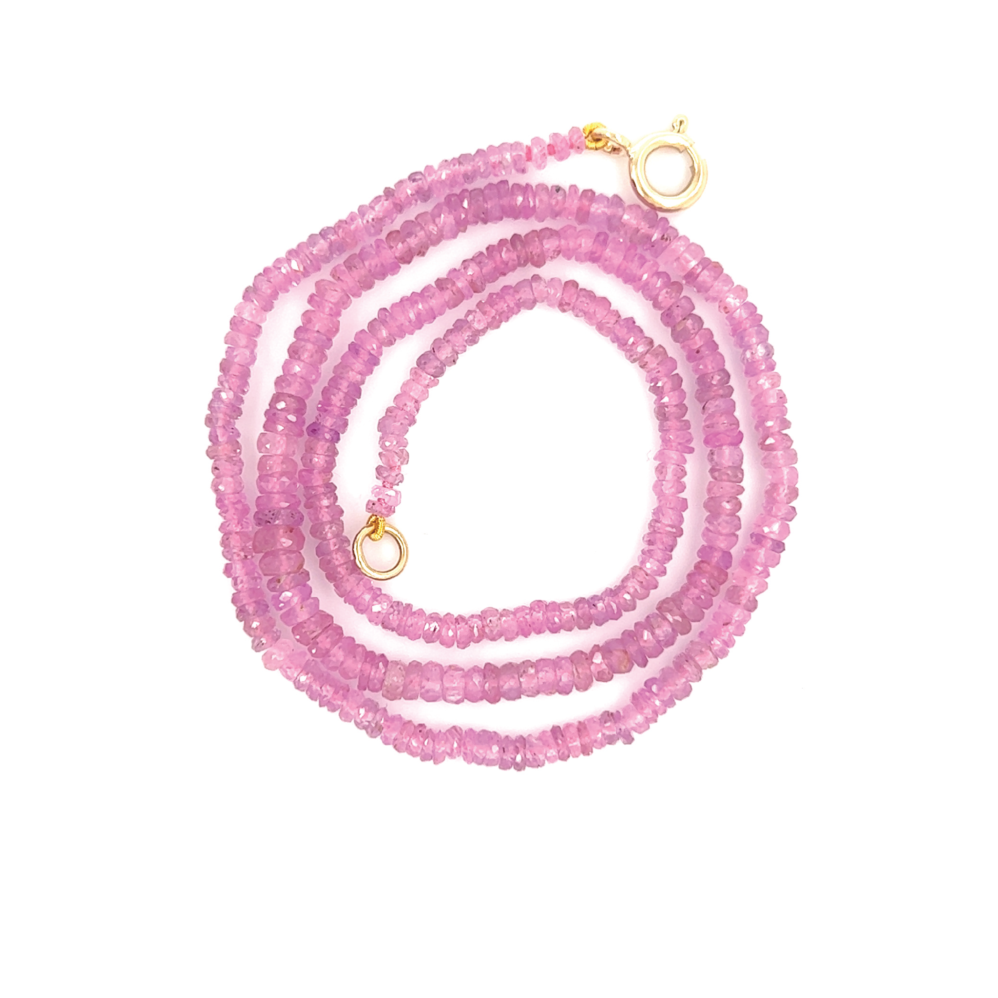 Pink Sapphire Strand Necklace