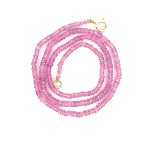 Pink Sapphire Strand Necklace